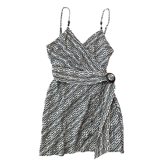 Zara Dresses & Skirts - Zara Geometric Belted Mini Dress